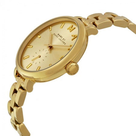 Marc Jacobs Sally Champagne Gold Dial Gold Steel Strap Watch for Women - MBM3363 Buy Now By Marc Jacobs