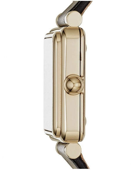 Marc Jacobs Vic Silver Dial Black Leather Strap Watch for Women - MJ1437 Buy Now By Marc Jacobs