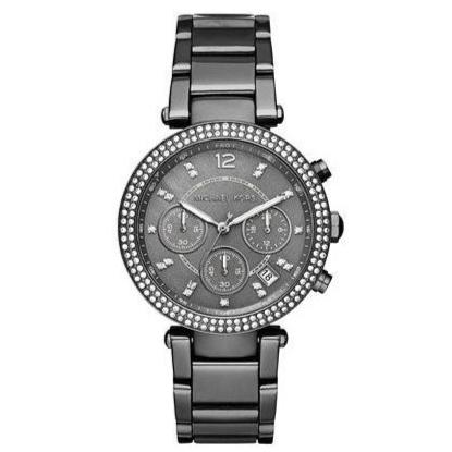 Michael Kors Parker Chronograph Grey Dial Grey Steel Strap Watch For Women - MK6265 Buy Now By Michael Kors