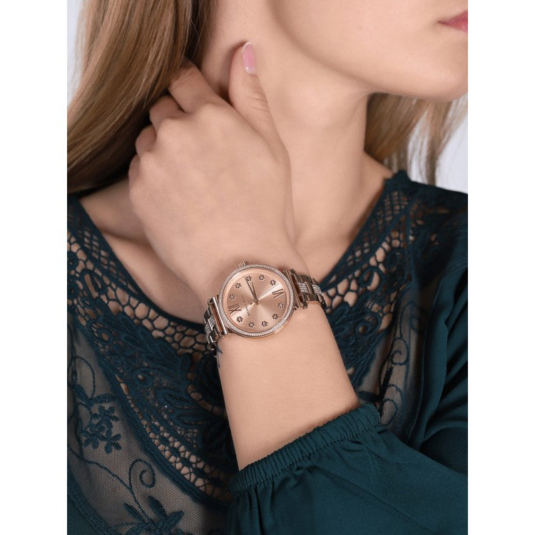 Michael Kors Sofie Quartz Rose Gold Dial Rose Gold Steel Strap Watch For Women - MK3882 Buy Now By Michael Kors