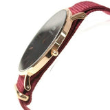 Daniel Wellington Classic Roselyn Black Dial Maroon Nylon Strap Watch For Women - DW00100269 Buy Now By Daniel Wellington