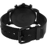 Emporio Armani Luigi Chronograph Green Dial Black Mesh Bracelet Watch For Men - AR11470 Buy Now By Emporio Armani