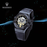 Maserati Potenza Automatic Black Dial Black Leather Strap Watch For Men - R8821108036 Buy Now By Maserati