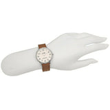 Coach Slim Easton White Dial Brown Leather Strap Watch for Women - 14502682 Buy Now By Coach