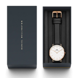 Daniel Wellington Classic Sheffield White Dial Black Leather Strap Watch For Men - DW00100084 Buy Now By Daniel Wellington