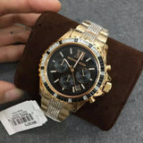 Michael Kors Everest Chronograph Black Dial Rose Gold Steel Strap Watch For Women - MK5875 Buy Now By Michael Kors