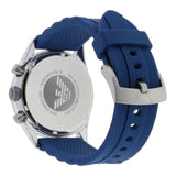 Emporio Armani Chronograph Blue Dial Blue Rubber Strap Watch For Men - AR5864 Buy Now By Emporio Armani