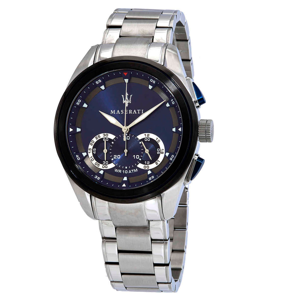 Maserati Traguardo Chronograph 45mm Blue Dial Stainless Steel Watch For Men - R8873612014 Buy Now By Maserati