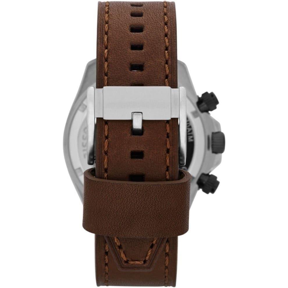 Fossil Retro Traveler Chronograph White Dial Brown Leather Strap Watch for Men - CH2886 Buy Now By Fossil