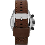 Fossil Retro Traveler Chronograph White Dial Brown Leather Strap Watch for Men - CH2886 Buy Now By Fossil