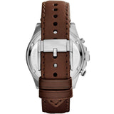Fossil Wakefield Chronograph White Dial Brown Leather Strap Watch for Men - CH2943 Buy Now By Fossil