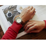 Fossil Wakefield Chronograph White Dial Brown Leather Strap Watch for Men - CH2943 Buy Now By Fossil