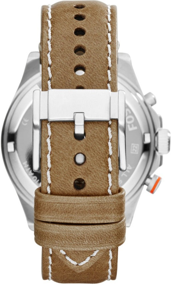 Fossil Wakefield Chronograph Cream Dial Brown Leather Strap Watch for Men - CH2951 Buy Now By Fossil