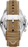 Fossil Wakefield Chronograph Cream Dial Brown Leather Strap Watch for Men - CH2951 Buy Now By Fossil