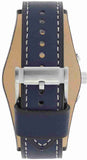 Fossil Coachman Chronograph White Dial Blue Leather Strap Watch for Men - CH3051 Buy Now By Fossil