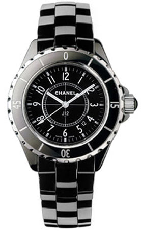 Chanel J12 Quartz Ceramic Black Dial Black Steel Strap Watch for Women - J12 H0682 Buy Now By Chanel