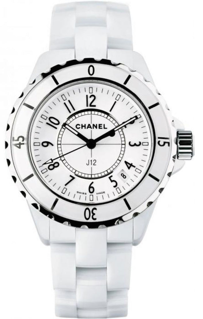 Chanel J12 Ceramic White Dial White Steel Strap Watch for Women - J12 H0968 Buy Now By Chanel
