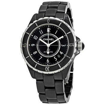 Chanel J12 Quartz Ceramic Black Dial Black Steel Strap Watch for Women - J12 H0682 Buy Now By Chanel