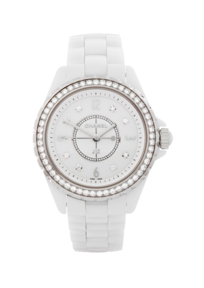 Chanel J12 Quartz Diamonds White Dial White Steel Strap Watch for Women - J12 H3110 Buy Now By Chanel