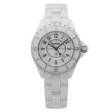 Chanel J12 Ceramic White Dial White Steel Strap Watch for Women - J12 H0968 Buy Now By Chanel
