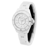 Chanel J12 Quartz Diamonds White Dial White Steel Strap Watch for Women - J12 H5703 Buy Now By Chanel