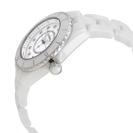 Chanel J12 Quartz Diamonds White Dial White Steel Strap Watch for Women - J12 H5703 Buy Now By Chanel