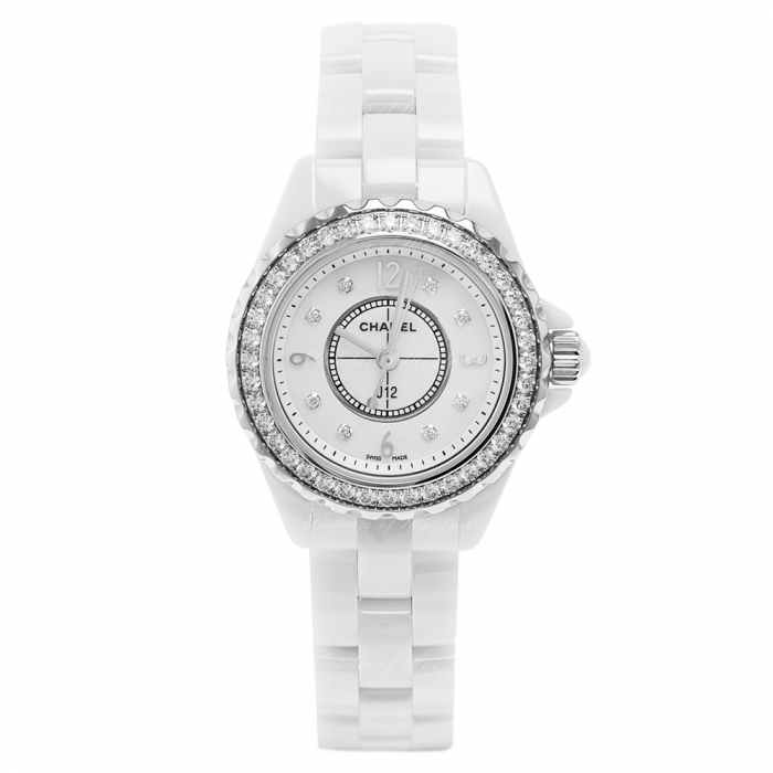 Chanel J12 Quartz Diamonds White Dial White Steel Strap Watch for Women - J12 H3110 Buy Now By Chanel