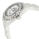 Chanel J12 Diamonds Quartz Ceramic White Dial White Steel Strap Watch for Women - J12 H2422 Buy Now By Chanel