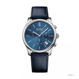 Hugo Boss Time One Blue Dial Black Leather Strap Watch for Men - 1513431 Buy Now By Hugo Boss