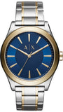 Armani Exchange Nico Quartz Blue Dial Two Tone Steel Strap Watch For Men - AX2332 Buy Now By Armani Exchange