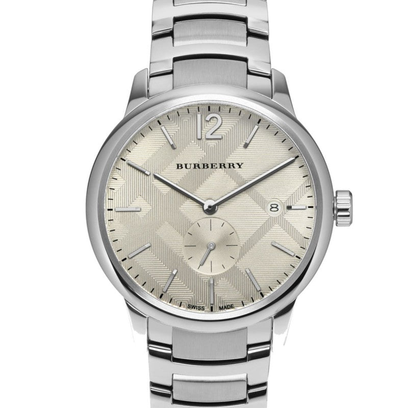 Burberry The Classic Silver Dial Silver Steel Strap Watch for Men - BU10004 Buy Now By Burberry