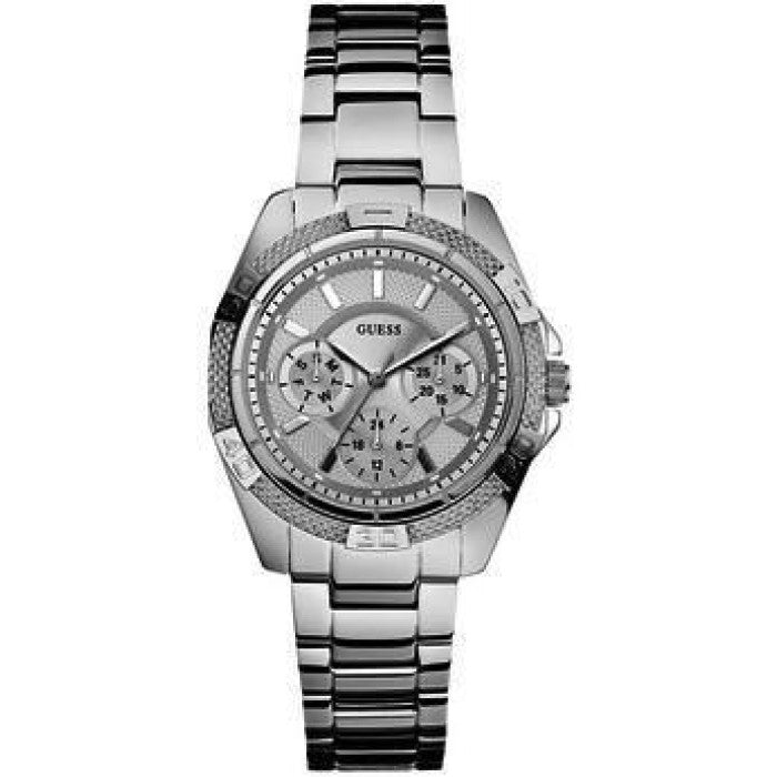 Guess Mini Phantom Silver Dial Silver Steel Strap Watch for Women - W0235L1 Buy Now By Guess
