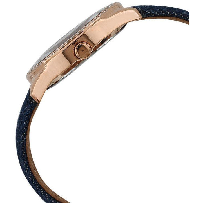 Guess Little Flirt Quartz Blue Dial Blue Leather Strap Watch For Women - W0456L6 Buy Now By Guess