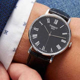 Tissot Everytime Medium Black Dial Black Leather Strap Watch For Men - T109.410.16.053.00 Buy Now By Tissot