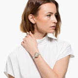 Swarovski Crystal Flower Grey Dial Grey Leather Strap Watch for for Women - 5552424 Buy Now By Swarovski