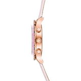 Swarovski Octea Lux Chrono Pink Dial Pink Leather Strap Watch for Women - 5452501 Buy Now By Swarovski