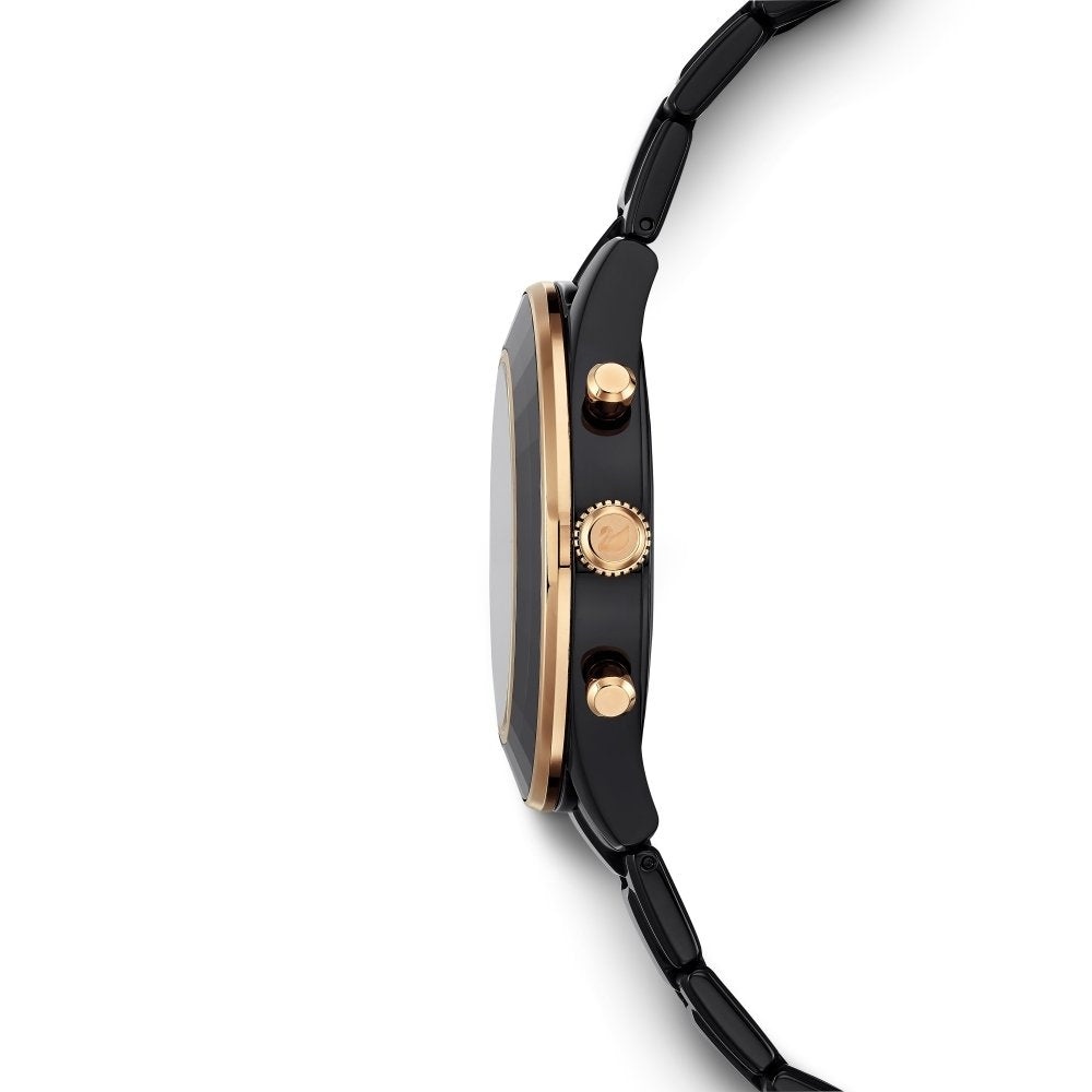 Swarovski Octea Lux Sport Black Dial Black Steel Strap Unisex Watch - 5610472 Buy Now By Swarovski