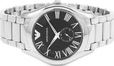 Emporio Armani Valente Quartz Black Dial Silver Steel Strap Watch For Men - AR11086 Buy Now By Emporio Armani