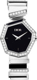 Dior Gem Dior Mother of Pearl Diamonds Black Dial Silver Steel Strap Watch for Women - CD18111X1058 Buy Now By Dior