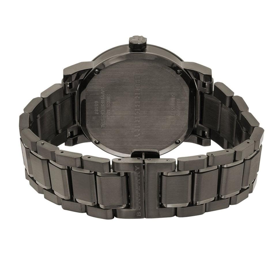 Burberry The City Black Dial Black Steel Strap Watch for Men - BU9902 Buy Now By Burberry
