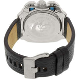 Diesel BAMF Chronograph Black Dial Black Leather Strap Watch For Men - DZ7345 Buy Now By Diesel