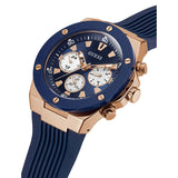 Guess Poseidon Blue Dial Blue Rubber Strap Watch for Men - GW0057G2 Buy Now By Guess