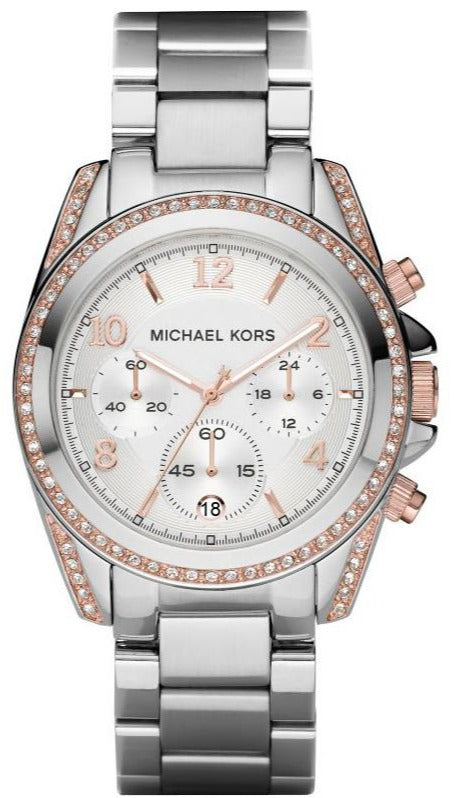 Michael Kors Blair Chronograph Silver Dial Silver Steel Strap Watch for Women - MK5459 Buy Now By Michael Kors