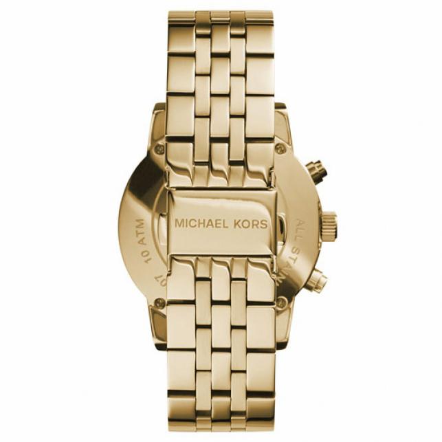 Michael Kors Ritz Chronograph Gold Dial Gold Steel Strap Watch for Women - MK5676 Buy Now By Michael Kors