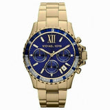 Michael Kors Everest Chronograph Blue Dial Gold Steel Strap Watch for Women - MK5754 Buy Now By Michael Kors