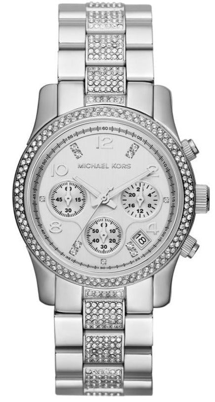 Michael Kors Runway White Dial Silver Steel Strap Watch for Women - MK5825 Buy Now By Michael Kors