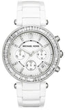 Michael Kors Parker White Dial White Leather Strap Watch for Women - MK5848 Buy Now By Michael Kors