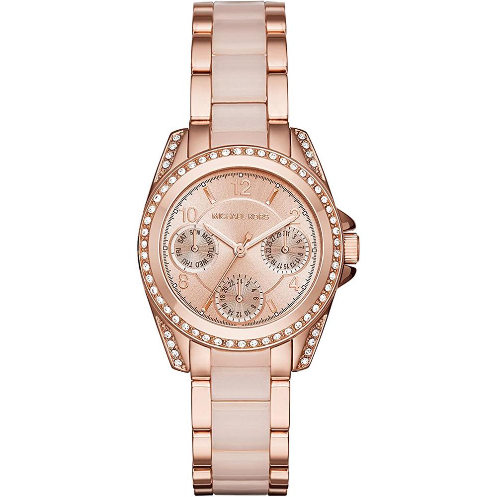 Michael Kors Blair Rose Gold Dial Two Tone Steel Strap Watch for Women - MK6175 Buy Now By Michael Kors