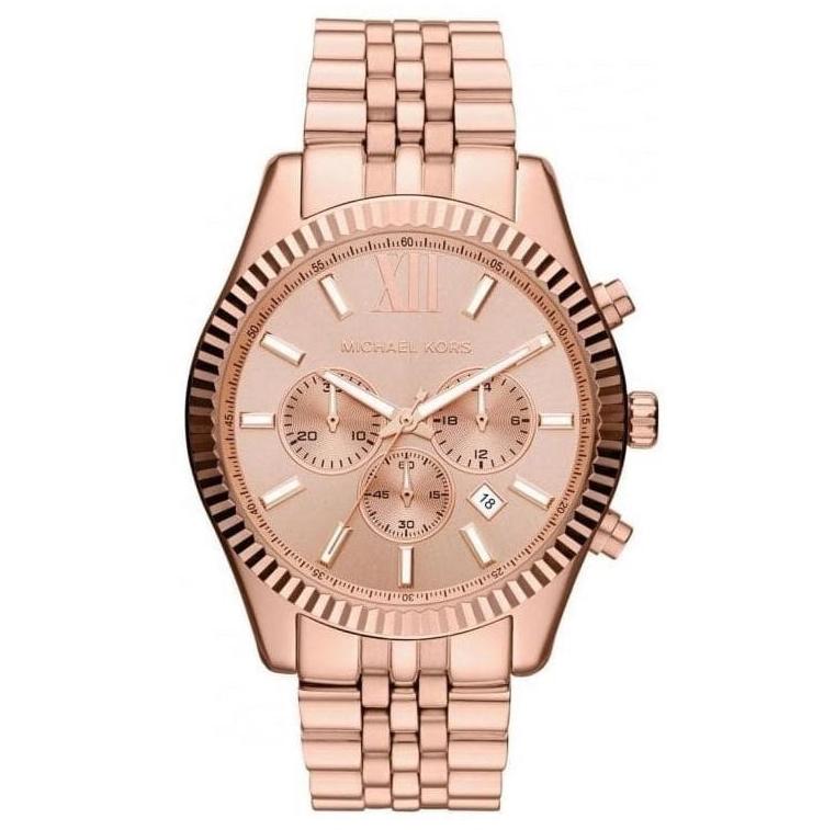 Michael Kors Lexington Rose Gold Dial Rose Gold Steel Strap Watch for Men - MK8319 Buy Now By Michael Kors
