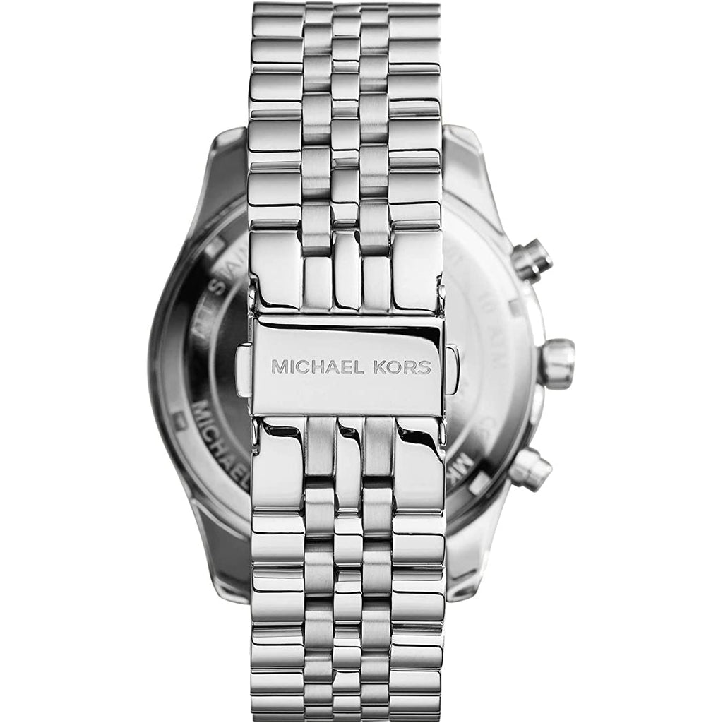 Michael Kors Lexington Silver Dial Silver Steel Strap Watch for Men - MK8405 Buy Now By Michael Kors